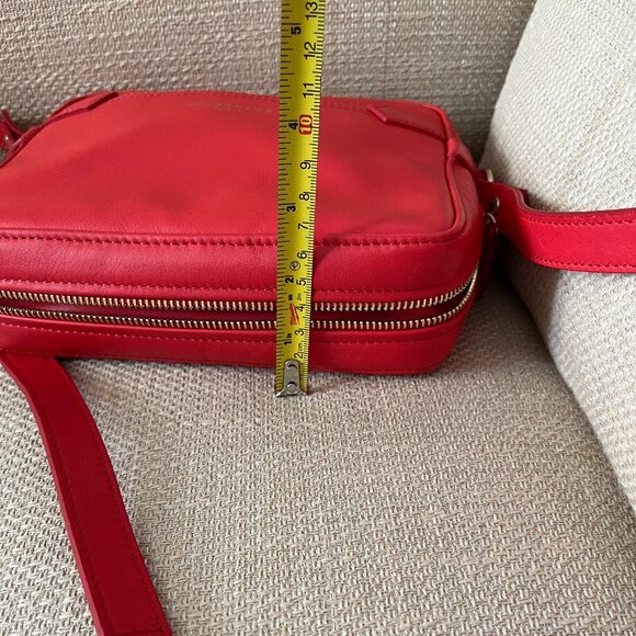 Longchamp Red Leather Crossbody Bag - Picture 12 of 14
